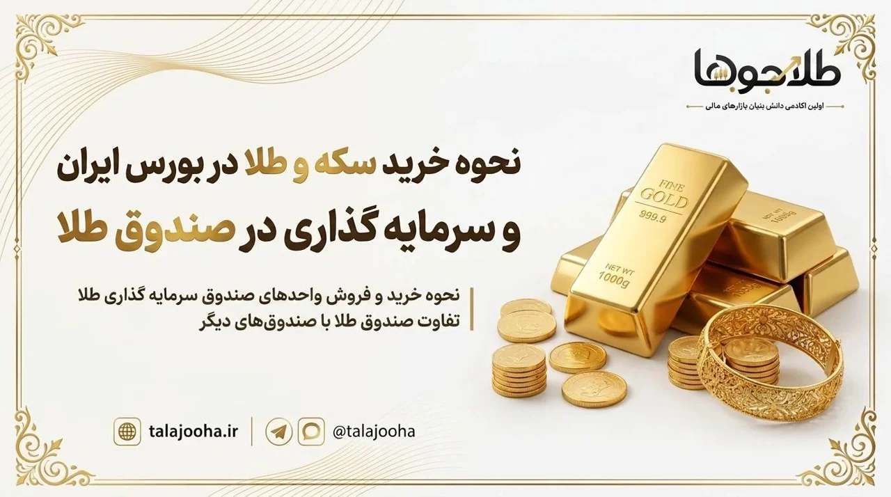 خرید طلا در بورس ایران | آموزش خرید سکه و سرمایهگذاری در صندوق طلا